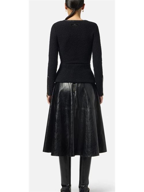 Crackle skirt with logo details ELISABETTA FRANCHI | GO13656E2.110